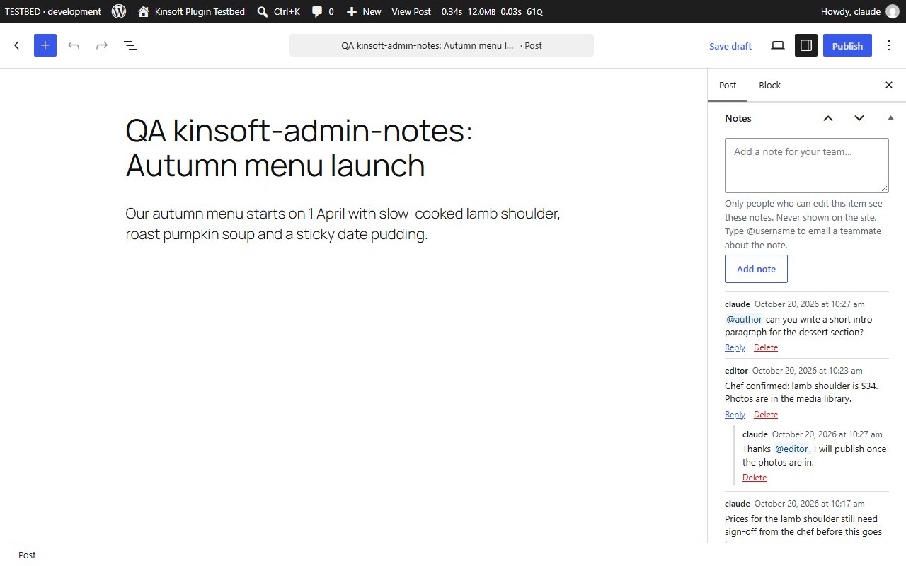 Threaded replies and highlighted @mentions in the Notes box (Pro)