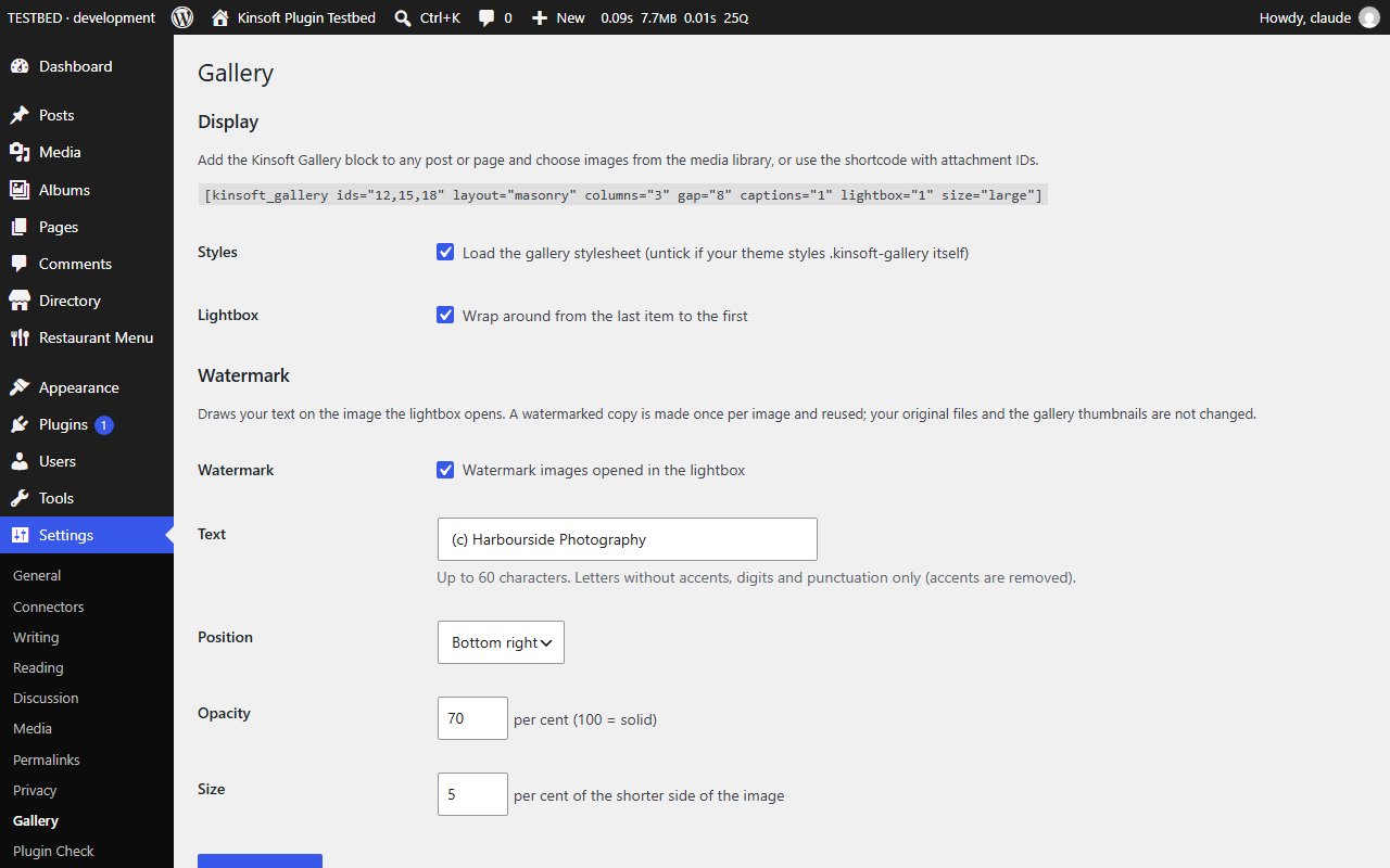 Pro: the watermark settings